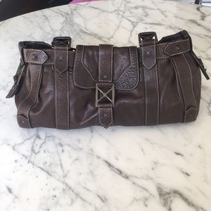 Christian louboutin Paris brown leather bag